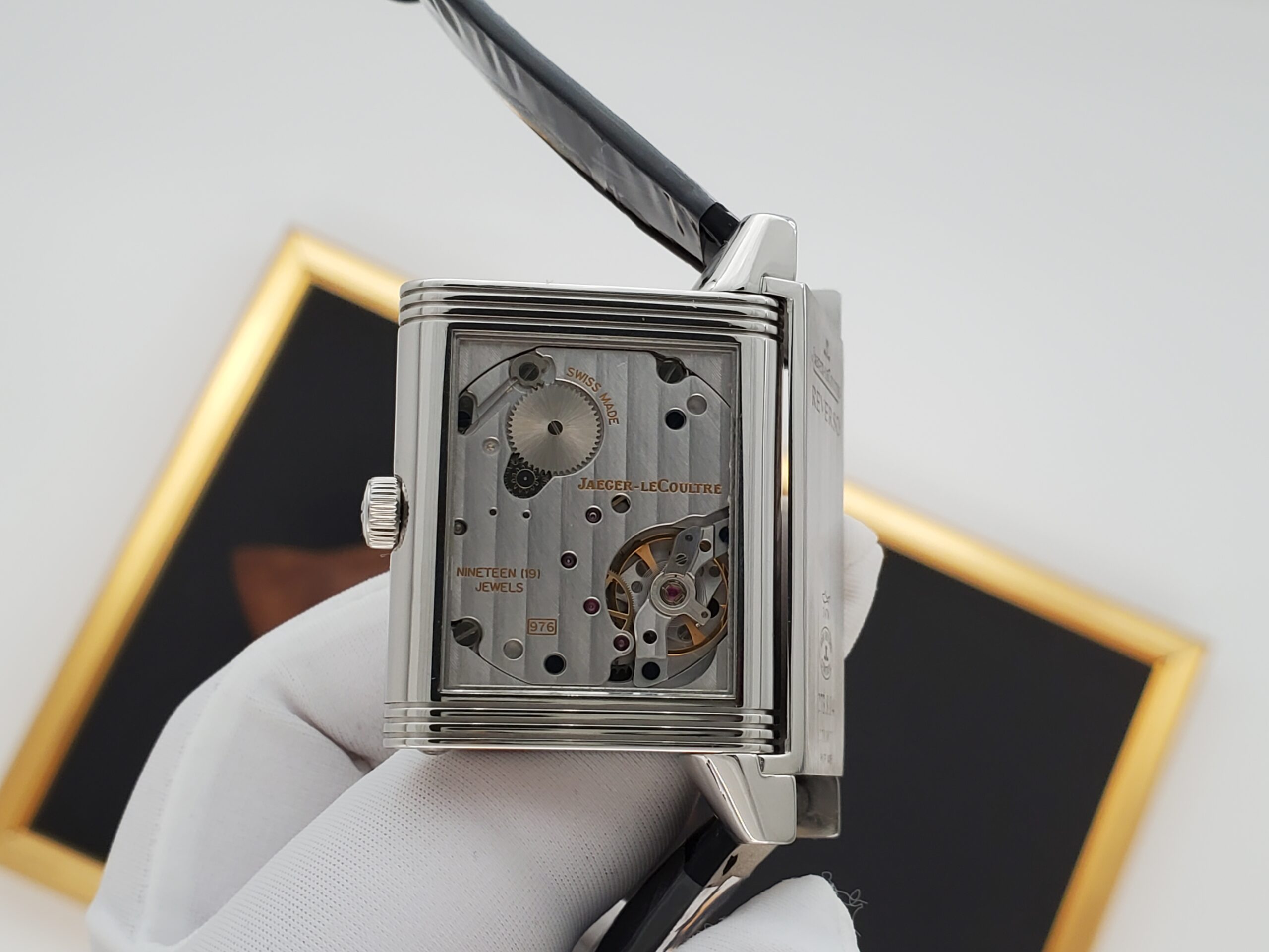 Jaeger LeCoultre Grande Reverso 976 30x48mm Black Dial Manual Wind